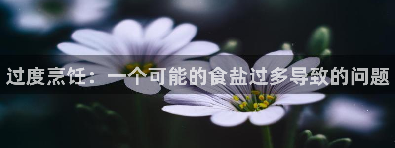 威九国际下载官网app：过度烹饪：一个可能的食盐过多导致的问